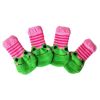 4 Pcs Cats Dogs Knitted Socks Cute Pink Green Frog Foot Covers Scratch Dirt Resistant Paw Protect Puppy Teddy Corgi Pet Shoes