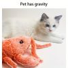 Pet Gravity Shrimp Plush Toy USB Charging Simulate Lobster Electric Jumping Cat Toys, Simulation Lobster Dog Toy