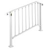 VEVOR Fit 3 or 4 Steps Outdoor Stair Railing, Handrails for Outdoor Steps, Picket#3 Wrought Iron Handrail, Flexible Porch Railing