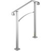 VEVOR Outdoor Stair Railing, Fit 2 or 3 Steps Alloy Metal Handrailing, Front Porch Flexible Transitional Handrail