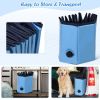 63 Inch Foldable Leakproof Dog Pet Pool Bathing Tub Kiddie Pool for Dogs Cats and Kids