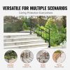 VEVOR Outdoor Handrail 165LBS Load Handrail Outdoor Stairs Aluminum Stair Handrail 60 x 35" Outdoor Stair Railing Transitional Range from 0 to 30¬∞ St