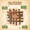 Gullet Sticks 24 Count 100% Natural Beef Esophagus Dog Chews 6' Premium Dog Treats for Training Puppies & Adults Zero Filler or Preservatives