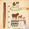 Gullet Sticks 24 Count 100% Natural Beef Esophagus Dog Chews 6' Premium Dog Treats for Training Puppies & Adults Zero Filler or Preservatives