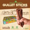 Gullet Sticks 24 Count 100% Natural Beef Esophagus Dog Chews 6' Premium Dog Treats for Training Puppies & Adults Zero Filler or Preservatives