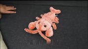 Pet Gravity Shrimp Plush Toy USB Charging Simulate Lobster Electric Jumping Cat Toys, Simulation Lobster Dog Toy