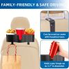 2PCS Backseat Car Headrest Organizer with 3.7" Cup Holder, 3 in 1 Car Seat Back Organizer, Multifunctional Storage Box Organizer With Hooks