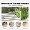 VEVOR Fit 3 or 4 Steps Outdoor Stair Railing, Handrails for Outdoor Steps, Picket#3 Wrought Iron Handrail, Flexible Porch Railing