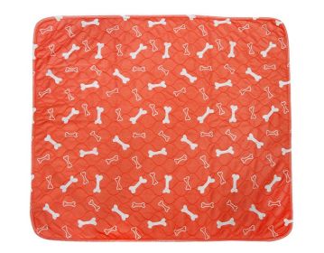 Three-layer Waterproof Pet Absorbent Pad (Option: Orange-S)