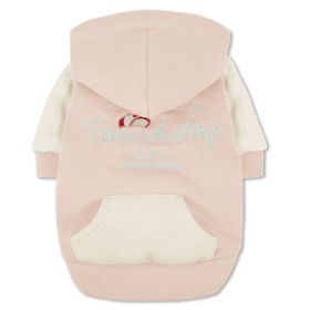 Touchdog 'Heritage' Soft-Cotton Fashion Dog Hoodie (Color: Pink, size: X-Small)