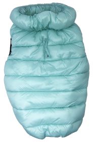 Pet Life 'Pursuit' Quilted Ultra-Plush Thermal Dog Jacket (Color: Aqua, size: small)