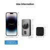 1pc smart wireless doorbell, smart 2.4G WIFI video doorbell, Tuya APP smart system control, two-way intercom, night vision function, video call