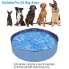 4X4FT Foldable Pet Swimming Pool PVC Kiddie Baby Dog Swim Pool Bathing Tub Playmat Kids Pools