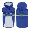 Pet raincoat for large and small dog; PU waterproof big dog raincoat; outdoor reflective dog raincoat