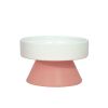 Cat Ceramic Raised Food Bowls, Elevated Pet Dish Feeder, Protect Pet's Spine, for Dog Kitty Puppy Pets Bowl, Tower Shaped Ceramic Pet Cats Food Bowl